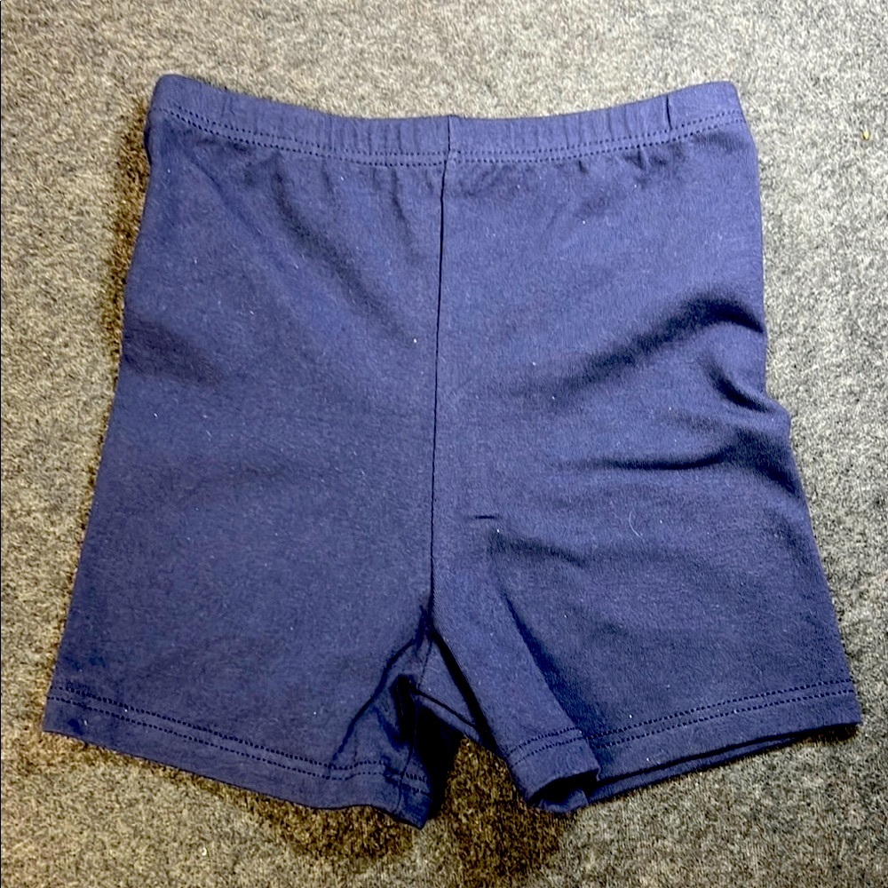 Body Wrappers Bike Shorts C/M (8-10) Navy Blue NWOT